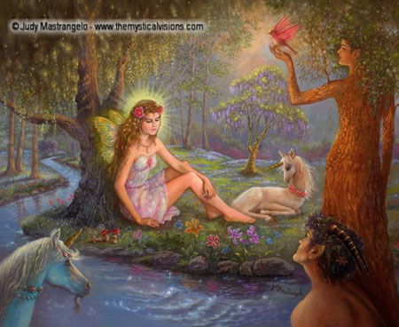FAIRY OF THE MYSTIC FOREST - Art by Judy Mastrangelo