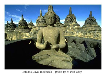 Places of Peace and Power --  Sacred Site Pilgrimage of Martin Gray -- Buddha Java Indonesia