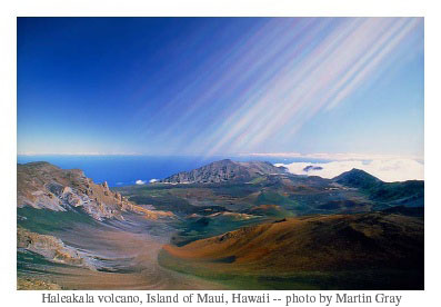 Places of Peace and Power --  Sacred Site Pilgrimage of Martin Gray -- Haleakala volcano Island of Maui Hawaii